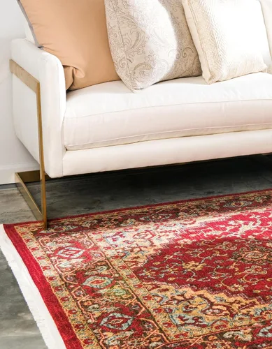 Miniatura 4 de Unique Loom Sahand Collection - Alfombra de área Ardashir (2' 2" x 3' 1", rectangular, rojo/azul claro)