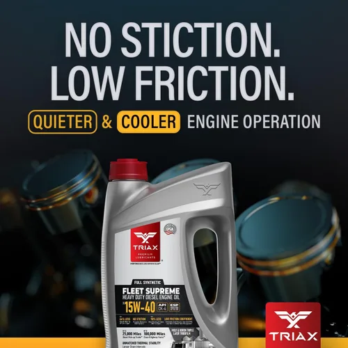 Miniatura 9 de Triax Fleet Supreme ESP 15W-40 API CK-4 Aceite de motor diésel completamente sintético, optimizado y potenciado por fricción con molibdeno