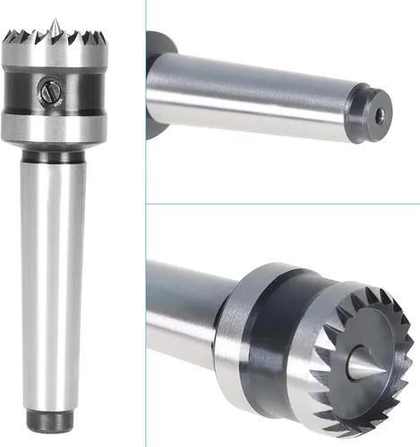 Miniatura 7 de 2MT - Accesorios de torno de madera con corona de 1 pulgada, centro de accionamiento de torno de madera para madera y metal
