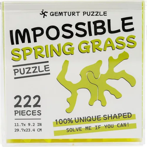 Gemturt Impossible - Rompecabezas único – Acrílico transparente de 240 piezas con forma no repetida – Rompecabezas difícil para adultos –