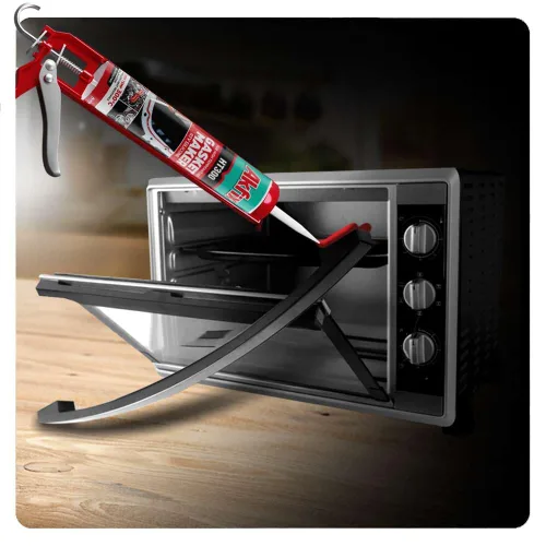 Miniatura 7 de Akfix HT300 - Fabricante de juntas de silicona de alta temperatura (2 x 10.1 onzas líquidas), sellador de juntas RTV rojo, sellador de silicona