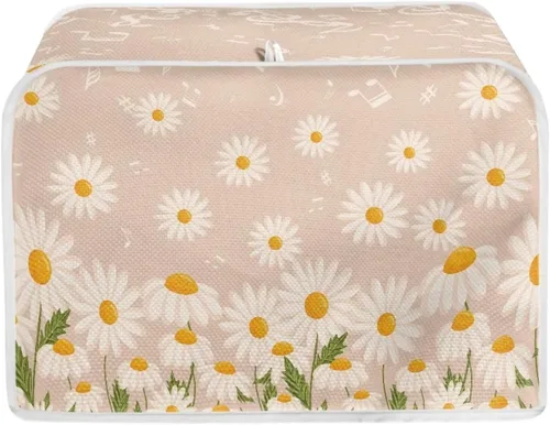 Miniatura 32 de Dolyues Beach Toaster Cover 2 Slice Universal Size Microwave Oven Dustproof Cover Women Gift Small Bread Cover with Portable Handle