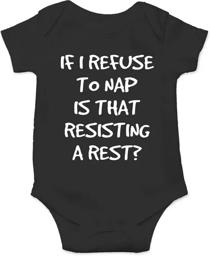 Miniatura 13 de CBTwear If I Nap Is That Resisting Baby Bodysuit Adorable Boy Girl Romper Ropa