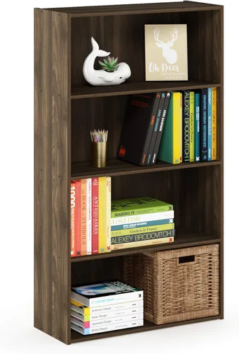 Miniatura 60 de Furinno Luder - Estantería abierta de 3 niveles, color roble francés