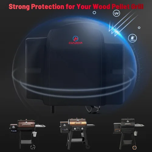 Miniatura 5 de Comnova - Cubierta de parrilla para Pit Boss 440D, cubierta de madera prémium para ahumador de pellets de madera para Pitboss, impermeable