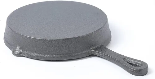 Miniatura 5 de HAWOK Mini sartén de hierro fundido, sartén redonda, mini servidor, DIA 5.3 pulgadas, 12 piezas, negro