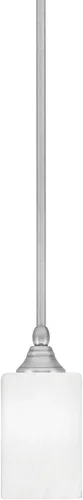 Miniatura 19 de Toltec Lighting Tallo Colgado Mini colgante, acabado de cobre negro, 3.5" cuadrado humo burbuja vidrio