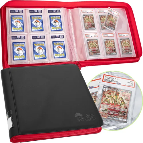 Miniatura 9 de FunGuys Carpeta para Tarjetas Graduadas – Carpeta de 4 Bolsillos para Slabs para PSA, BGS, SGC y Todas las Tarjetas Graduadas, Álbum