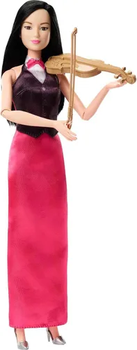 Miniatura 8 de Barbie Muñeca y accesorios, muñeca de chef pastelero profesional con sombrero y rebanada de pastel