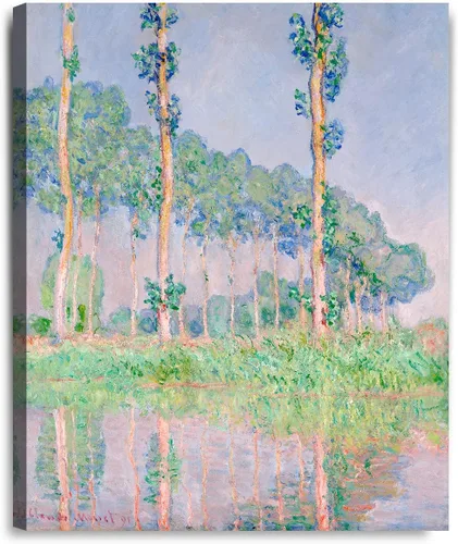 Miniatura 45 de IPIC - Reproducción artística de los lirios de agua de Claude Monet 1906, impresiones giclée coinciden con el marco dorado clásico, arte de pared