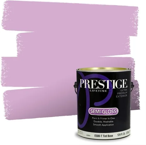 Miniatura 78 de PRESTIGE Pinturas de pintura interior e imprimación en uno, 1 galón, plano, combinación comparable de Sherwin Williams* Kimono Violet*