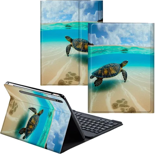 Miniatura 47 de Funda para Samsung Galaxy Tab S6 Lite 2022/2020 Teclado inalámbrico desmontable y cubierta de cuero PU Funda protectora para tableta para Samsung