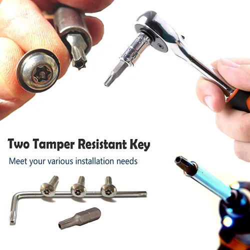 Miniatura 5 de Aootf Tornillos de acero inoxidable para placa de matrícula, pernos antirrobo para marco de matrícula, sujetadores resistentes a manipulaciones