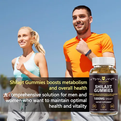 Miniatura 5 de Nature's Rhythm - Gomitas Shilajit de 1000 mg con ácido fúlvico 60 gomitas para apoyo energético e inmunidad para hombres y mujeres Ricas en más