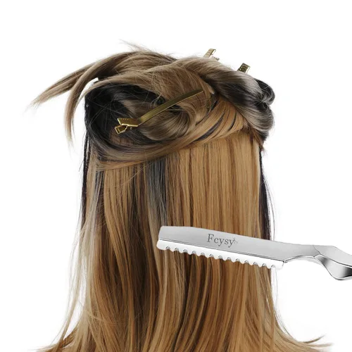 Miniatura 6 de Tijeras para cortar cabello y tijeras para degrafilar para cortar el cabello, kit de tijeras de peluquero profesional de Fcysy con navaja de borde