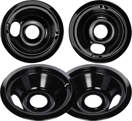 Quemador de estufa negro de repuesto para quemador eléctrico GE Hotpoint, (2) 8 pulgadas WB31M19 (2) 6 pulgadas WB31M20 Set por APPLIANCEMATES