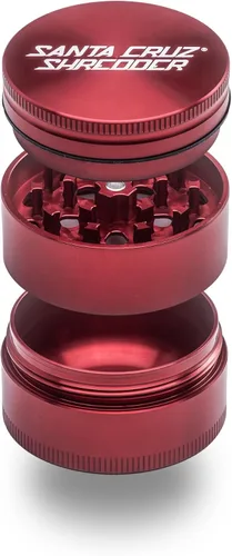 Miniatura 10 de Santa Cruz Shredder Molinillo de hierbas de 3 piezas mediano 2 1/8" agarre superior y aluminio (gris)