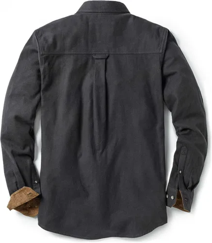 Miniatura 9 de CQR - Camisa de franela de algodón a cuadros con botones y manga larga para hombre, algodón cepillado suave, camisa de estilo informal