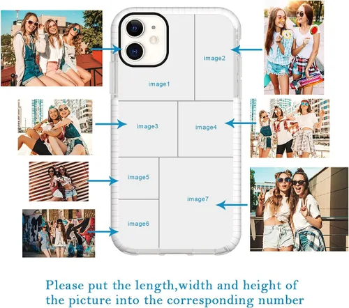 Miniatura 35 de Funda de teléfono personalizada para iPhone 11, diseño personalizado de fotos de collage de múltiples imágenes, resistente a los golpes, resistente