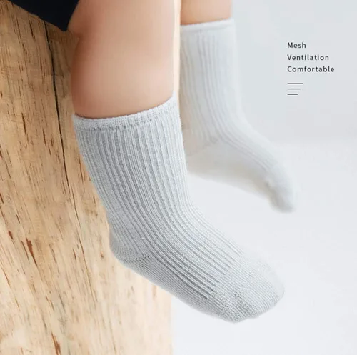 Miniatura 3 de QandSweat Calcetines de tobillo unisex de algodón sin costuras para niños pequeños
