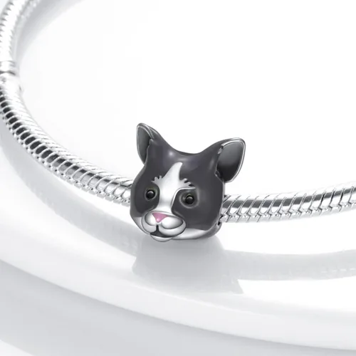 Miniatura 3 de MULA Dijes de plata de ley 925 para pulseras y collares, lindos gatos, perros, elefantes, animales, familia, colgantes, joyas, regalos para mujeres