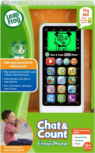 Miniatura 7 de LeapFrog Teléfono Emoji Chat y Cuenta, Verde