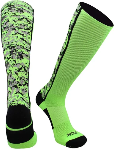 Miniatura 25 de TCK Calcetines de béisbol para jóvenes, niños u hombres, con diseño de camuflaje digital y longitud hasta por encima de la pantorrilla