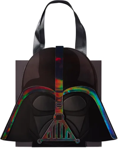 Miniatura 2 de Papyrus Bolsa de regalo mediana de 8.5 pulgadas de Star Wars (Darth Vader) para cumpleaños, aniversarios y todas las ocasiones (1 bolsa)