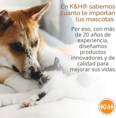 Miniatura 11 de K&H PET PRODUCTS - Cuna elevada para mascotas con centro de malla, varios tamaños Malla gris/negra