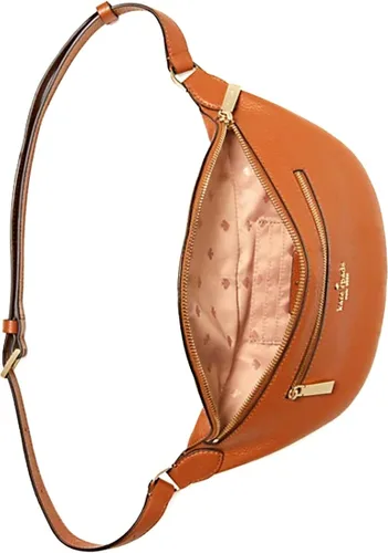 Miniatura 4 de Kate Spade New York Leila - Riñonera de cuero con diseño de pan de jengibre cálido, Marrón