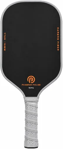 Miniatura 13 de Paletas de pickleball 2025, superficie de fibra de carbono cruda (CSF) de 0.63 pulgadas T700 de grano alto y giro, paletas de bola Pro Pickle Rosa