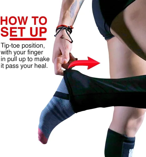Miniatura 4 de UNBROKENSHOP Cross Fitness Shin Guard Calf Compression Sleeve 7mm, Weightlifting, Deadlift, Rope Climb, Box Jumps for Men and Women Single