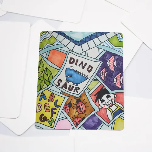 Miniatura 5 de IMAGAME Naipes blancos en blanco, 180 unidades, tamaño de póquer, perfectas para tarjetas flash de bricolaje, crea tu propio juego, estudia