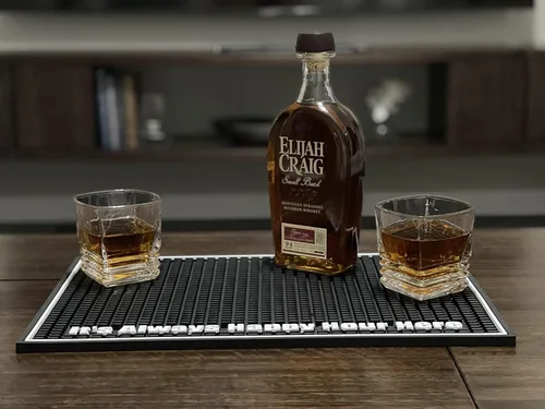 Miniatura 7 de Highball & Chaser Tapete de barra personalizado de alta calidad de 18 x 12 pulgadas de grosor, duradero y elegante, para derrames, café, bares