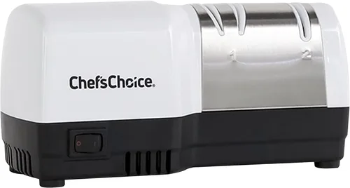 Chef'sChoice - Afiladores de cuchillos híbridos para cuchillos de borde recto y dentado de 20 grados, combina afilado eléctrico y manual con