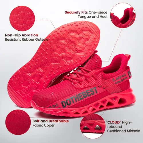 Miniatura 47 de Furuian - Tenis con punta de acero para hombres y mujeres, zapatos de seguridad ligeros, cómodos, a prueba de pinchazos, zapatos de trabajo