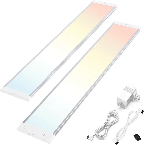 Miniatura 10 de MYPLUS Kit de iluminación LED para debajo del gabinete, luz de cocina de 5 temperaturas de color debajo de la cabina con aplicación de malla