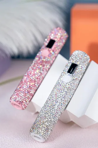 Miniatura 2 de Lámpara de uñas UV de mano con diamantes de imitación brillantes, lámpara LED portátil de 3 W, secador de uñas USB recargable inalámbrico con sello