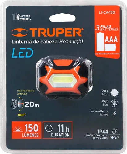 Miniatura 6 de Cabezal de linterna 150 lúmenes, un LED