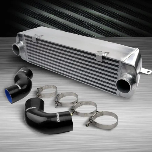 Miniatura 12 de G-PLUS Intercooler de sobrecarga de montaje superior de aluminio atornillado compatible con Mini Cooper 2002-2006