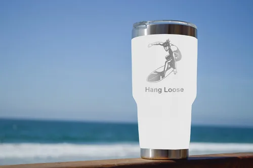 Miniatura 20 de LaserGram Taza aislada al vacío de 20 onzas, asistente médico MA, grabado personalizado incluido (rosa)