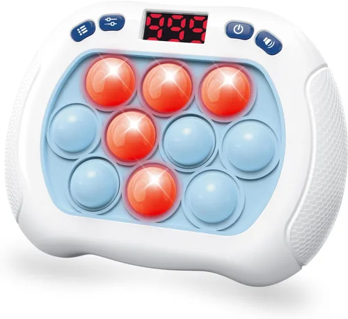 Miniatura 7 de Intoypad Juguete para ansiedad con luz para niños, 6 modos de pantalla LED, controlador de juegos de empuje rápido, juego eléctrico para reventar