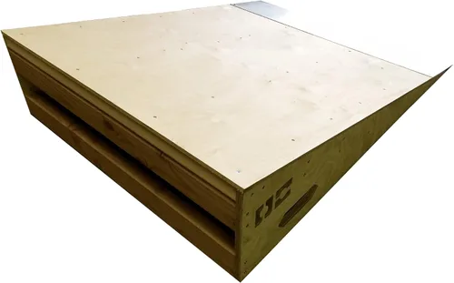 Miniatura 2 de OC Ramps Rampa de cuña – (3.17 pies de ancho x 4 pies de largo x 12 pulgadas de alto) rampa de patín de madera – ideal para saltos, atrapar aire