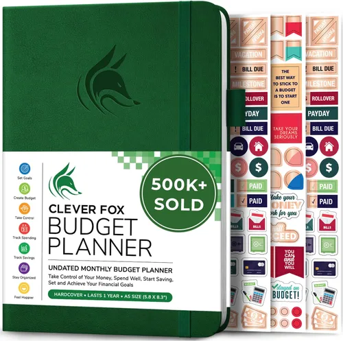 Miniatura 41 de Clever Fox Planificador de presupuesto de bolsillo, mini cuaderno de seguimiento de gastos. Organizador de presupuestos mensual, cuaderno