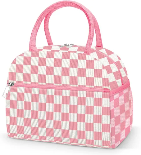 Miniatura 11 de Coobiiya Lonchera térmica de 12 litros para mujeres y hombres, lonchera de pana reutilizable, lonchera de gran capacidad con forro resistente a fugas