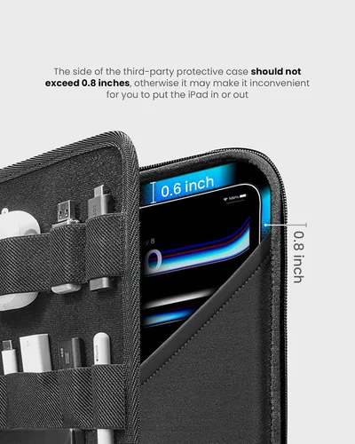 Miniatura 8 de tomtoc Funda tipo cartera para iPad Pro M5/M4 de 13 pulgadas, iPad Air M3/M2 2025-2024, iPad Pro M2/M1 de 12.9 pulgadas, funda protectora
