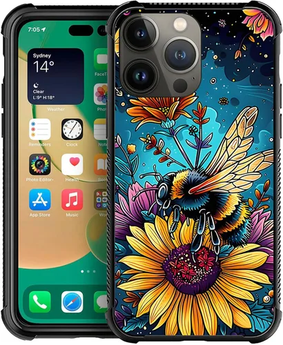 Miniatura 15 de ZHEGAILIAN Funda compatible con iPhone 13, fundas de cristal de color caballo de baile, parte trasera de vidrio templado+funda protectora