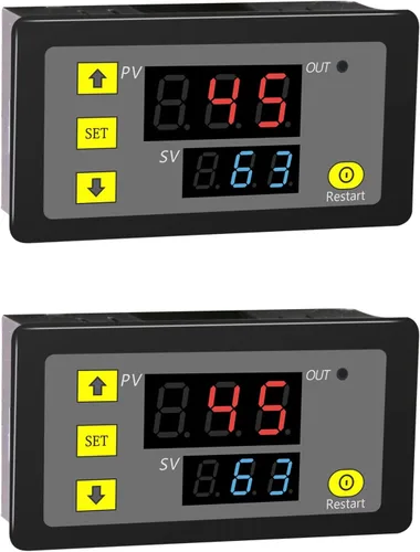 Miniatura 9 de 2 unids temporizador de retardo relé AC 110 V 220 V 10 A 1500 W programable pantalla LED digital ciclo temporizador retardo interruptor módulo