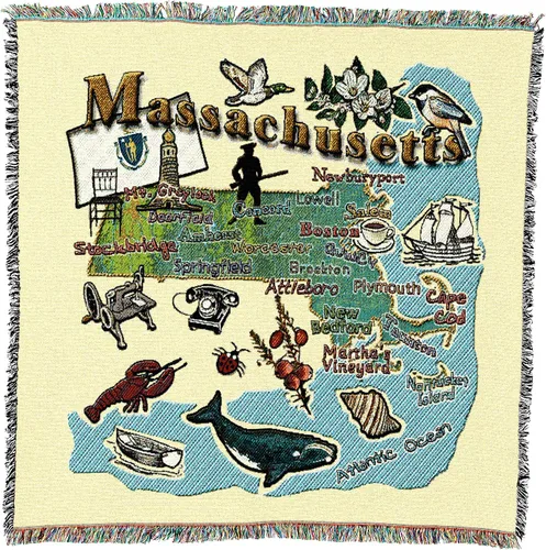 Miniatura 46 de Pure Country Weavers State of Alabama - Manta cuadrada para regalo, manta de tapiz tejida de algodón, fabricada en los Estados Unidos