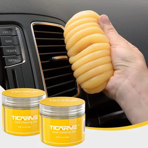 Miniatura 14 de TICARVE - Gel limpiador de autos, pasta limpiadora de autos, herramientas de limpieza, limpiador de interiores, juego de limpieza, limpiador